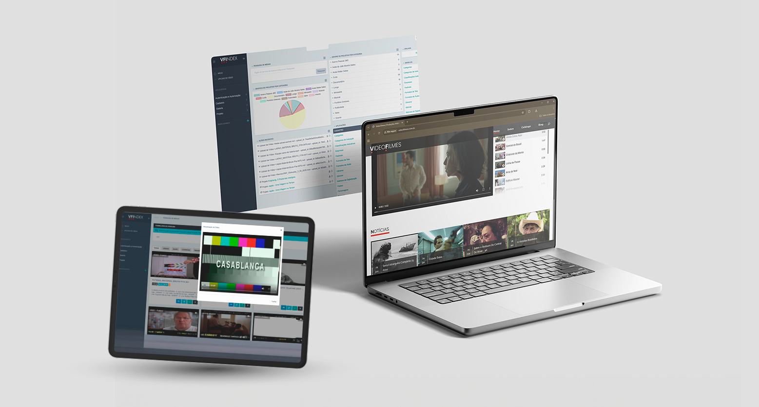 Desenvolvimento de UX para plataforma web de gestão e catálogo de vídeos, com painel administrativo e player integrado